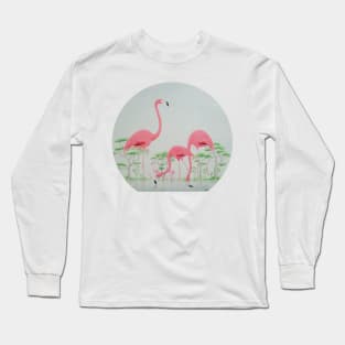 Flamingo Lagoon Long Sleeve T-Shirt